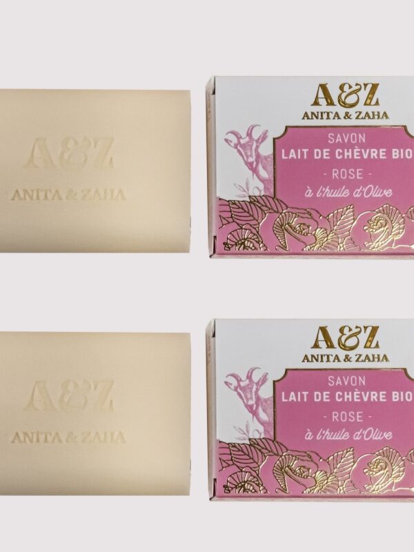 Savon au Lait de Chèvre Bio Rose - Produits Duo