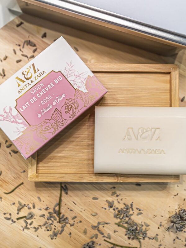 Savon au Lait de Chèvre Bio Rose